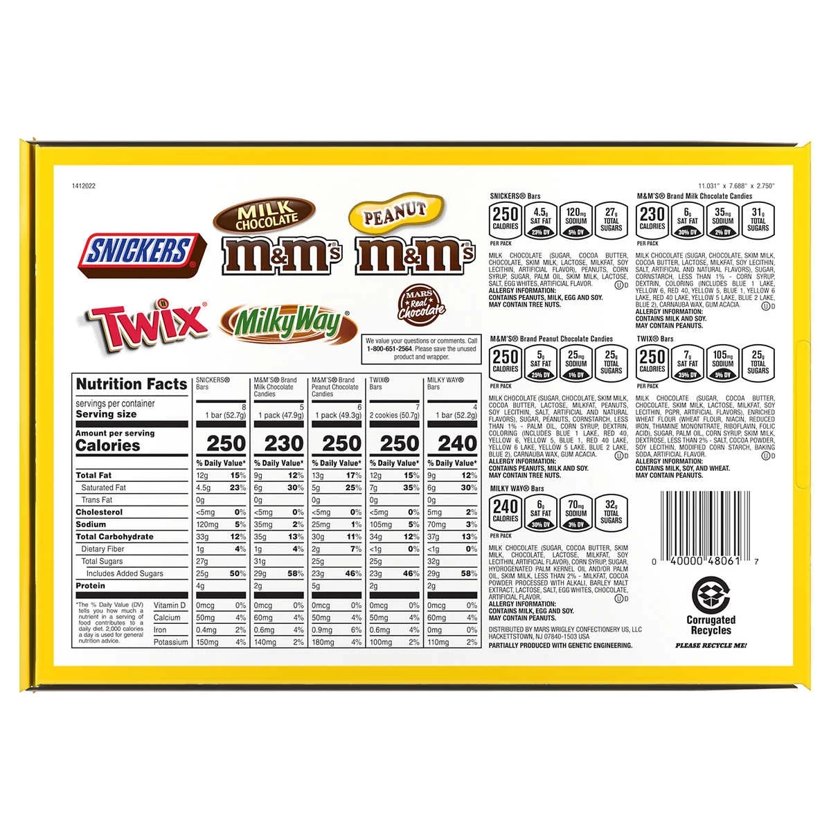 30-Pack Mars Variety Candy (Snickers, M&M’s, Twix, Milky Way, Peanuts) - Image 3