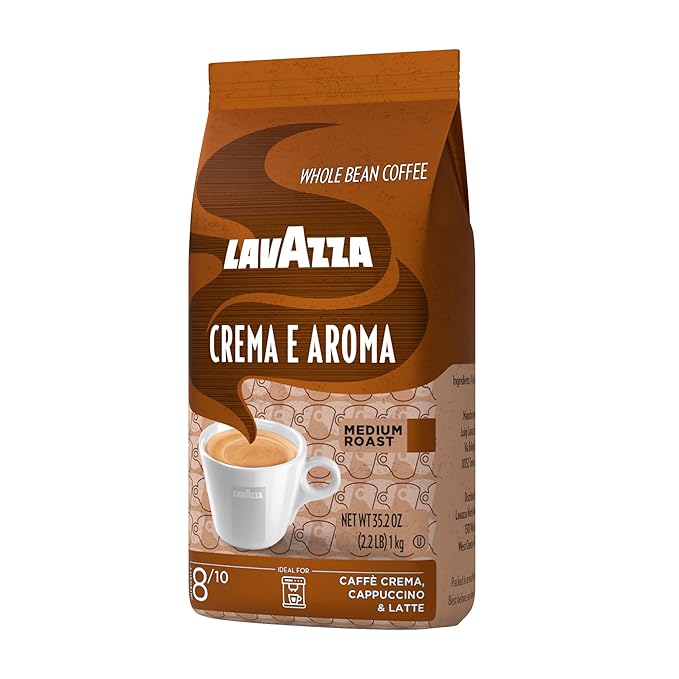 Lavazza Crema E Aroma Whole Bean Coffee Blend, 2.2-Pound Bag , Balanced medium roast with an intense, earthy flavor and long lasting crema, Non-GMO - Image 3